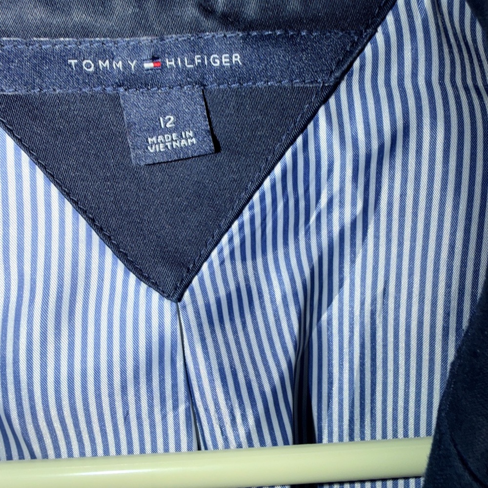 Tommy Hilfiger Women's Navy Knit Blazer - Picture 4 of 10